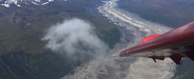 Paseo en avioneta por el valle de Susitna con aterrizaje en un glaciar