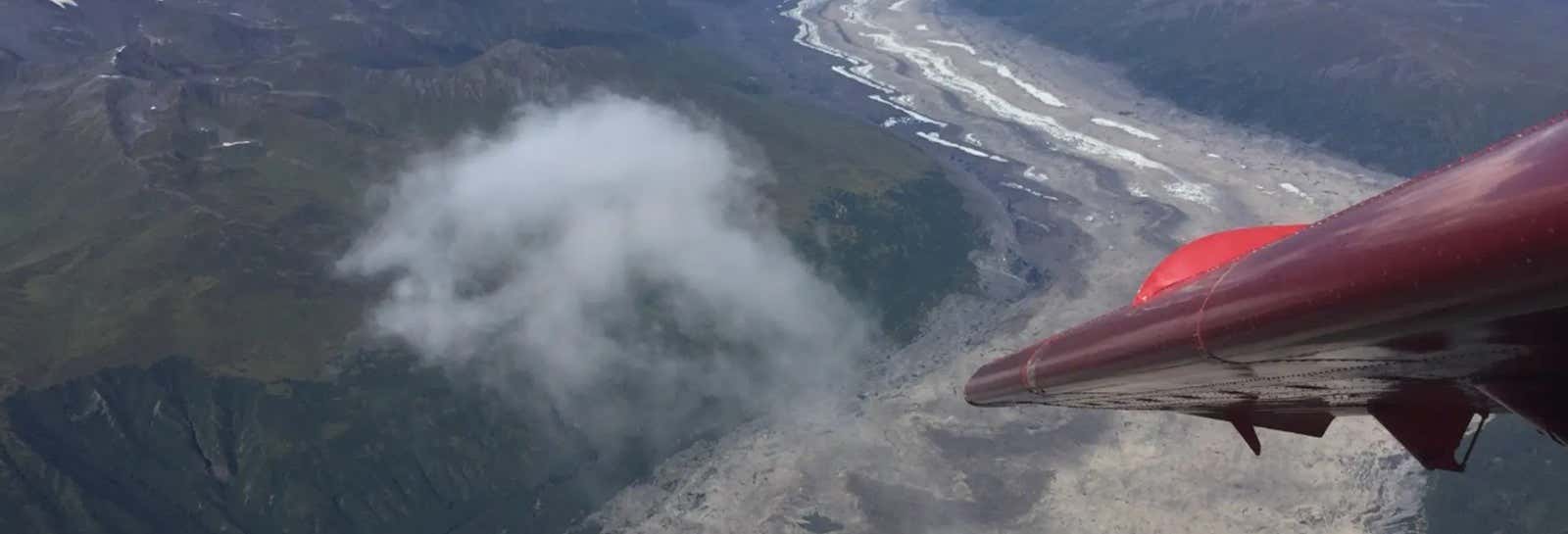 Paseo en avioneta por el valle de Susitna con aterrizaje en un glaciar