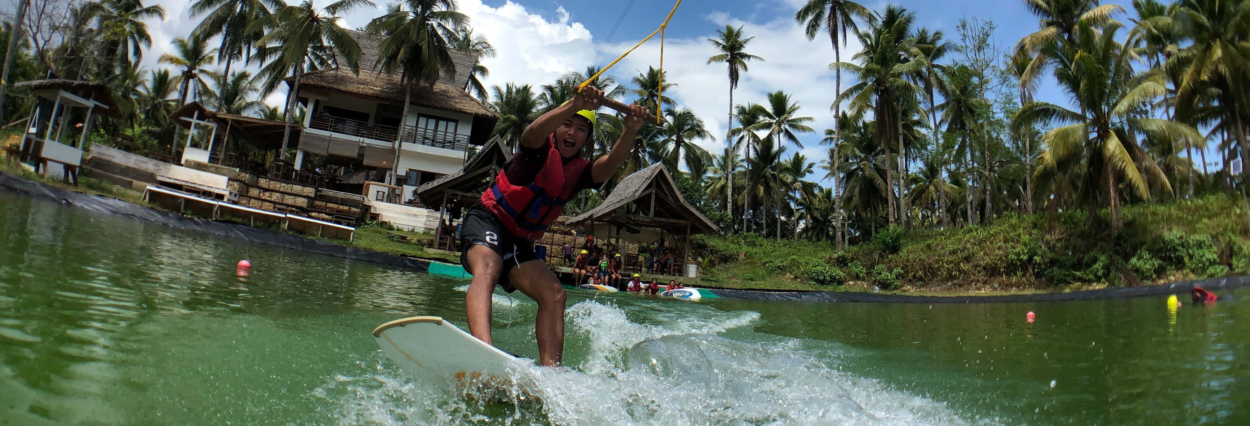 Wakeboarding in Siargao Wakepark