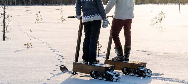 Tour di Ivalo in monopattino da neve