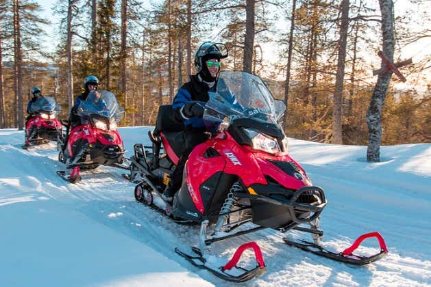 Levi Snowmobile Ride + Ice Fishing Excursion
