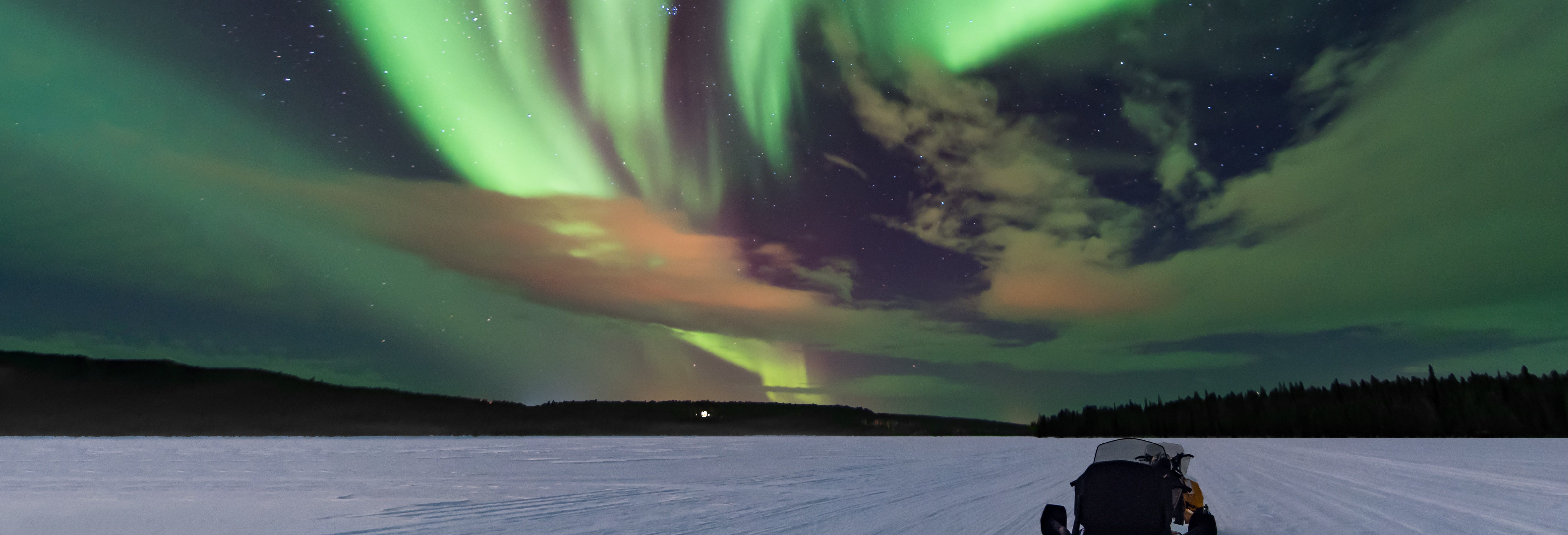 Northern Lights Snowmobile Tour