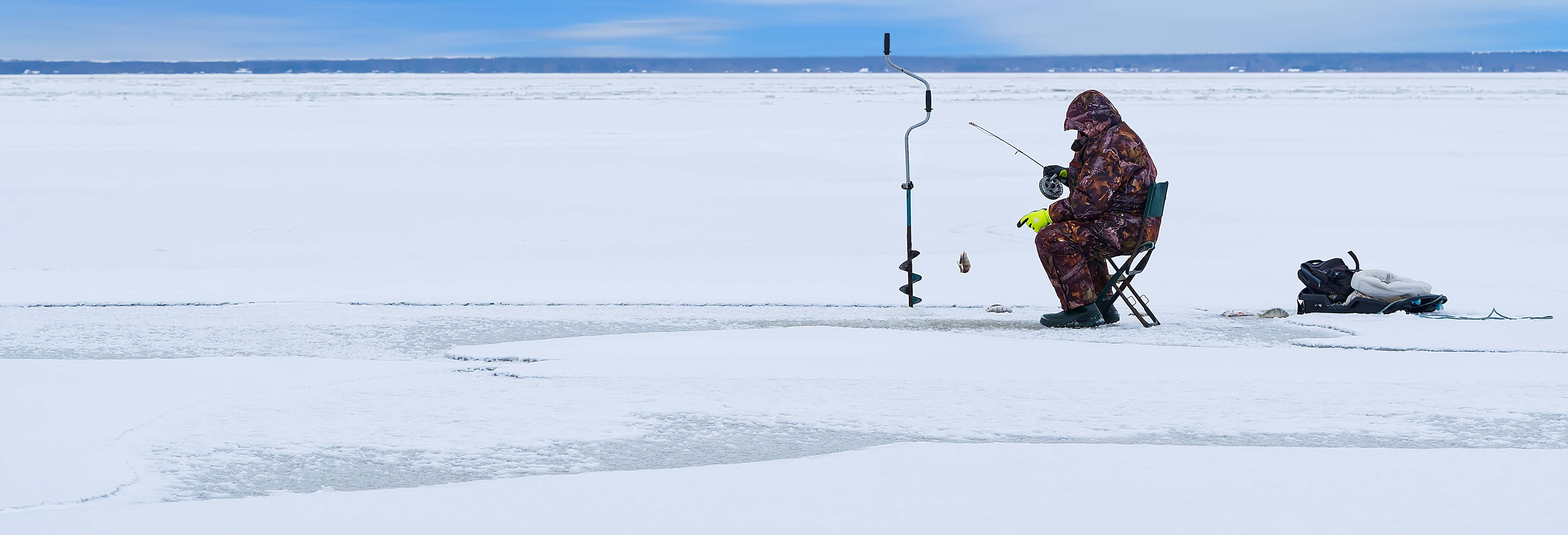 Pesca sul ghiaccio a Levi