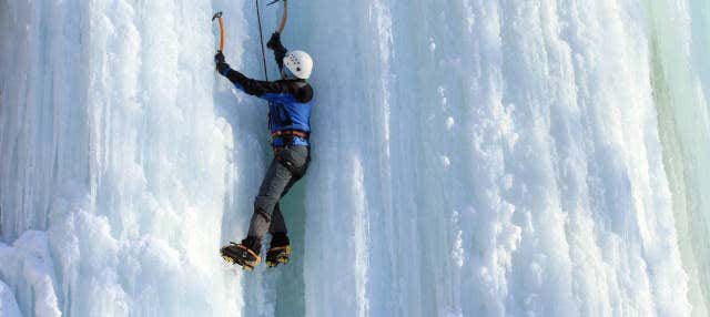 Arrampicata sul ghiaccio al canyon di Korouoma