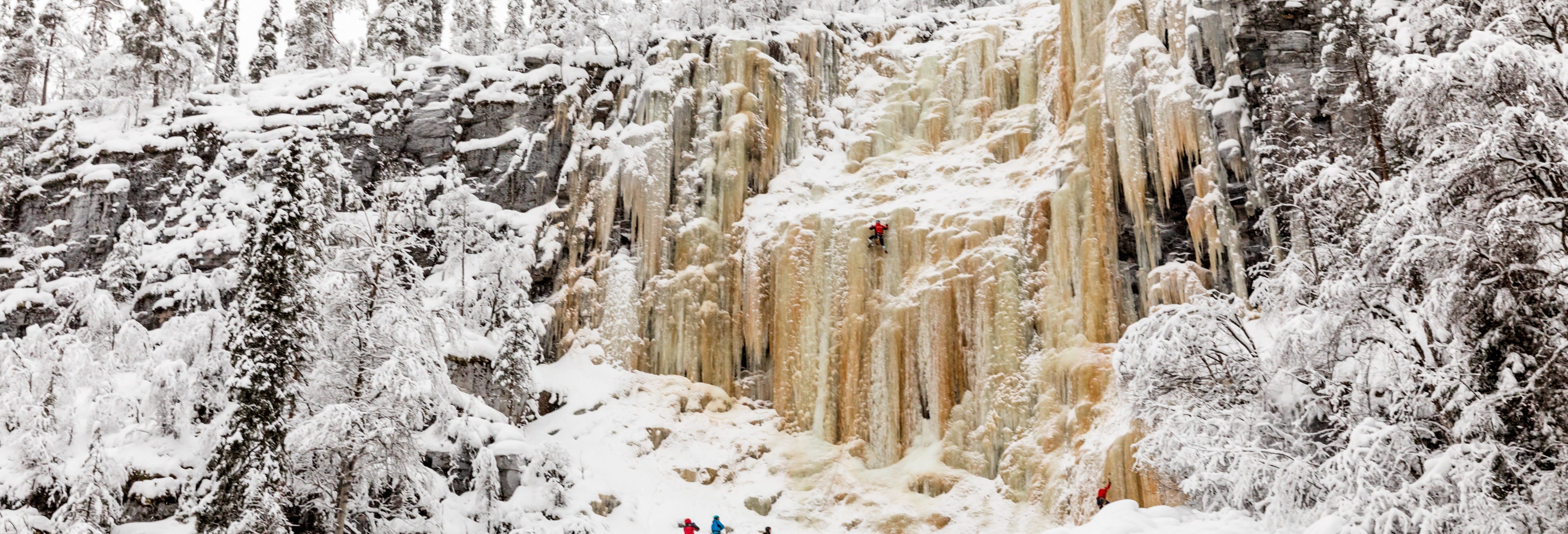 Ice Climbing in Korouoma Canyon