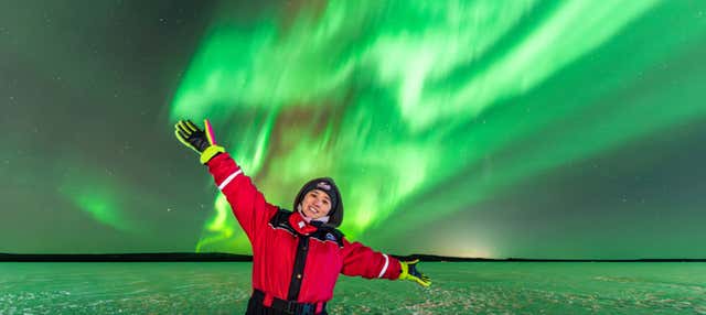Tour fotografico dell'aurora boreale con barbecue