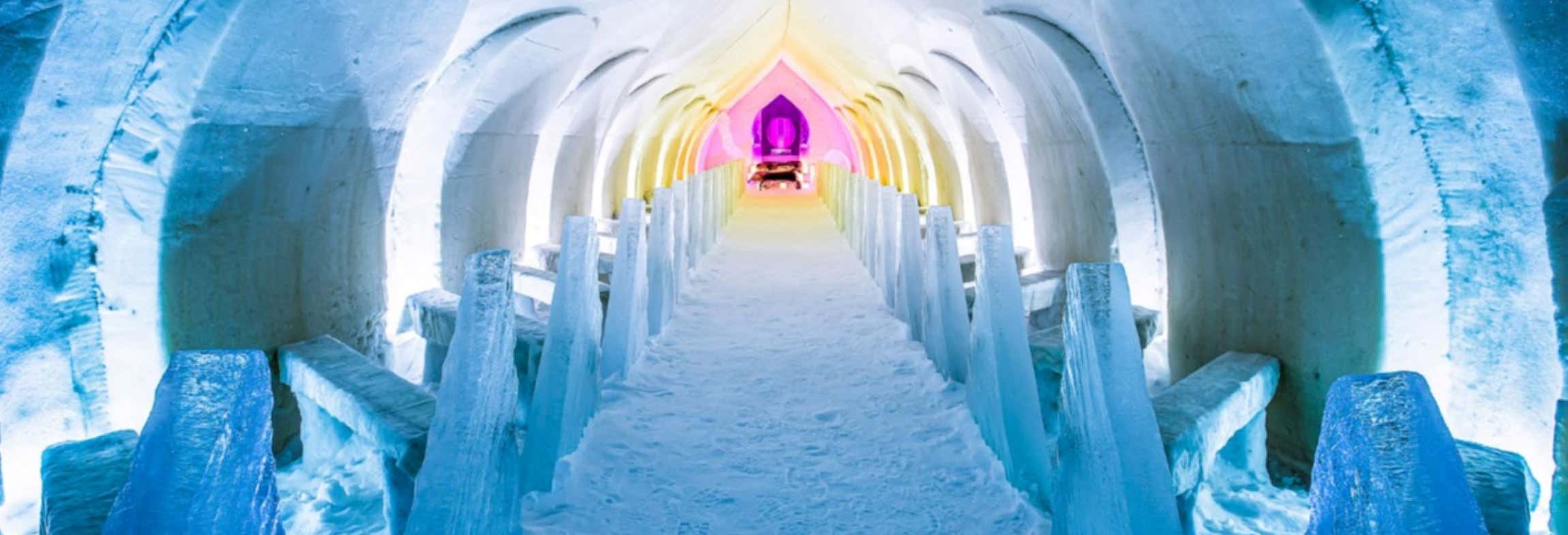 Visita a un hotel di ghiaccio + Cena in un ristorante di ghiaccio
