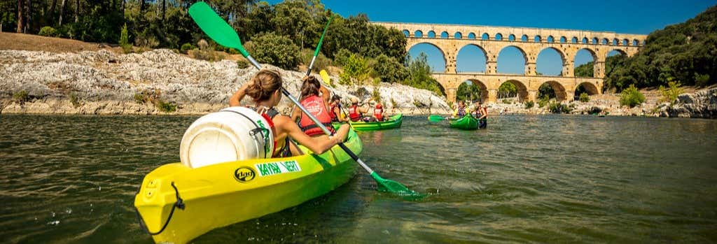 Noleggio di kayak al Pont du Gard