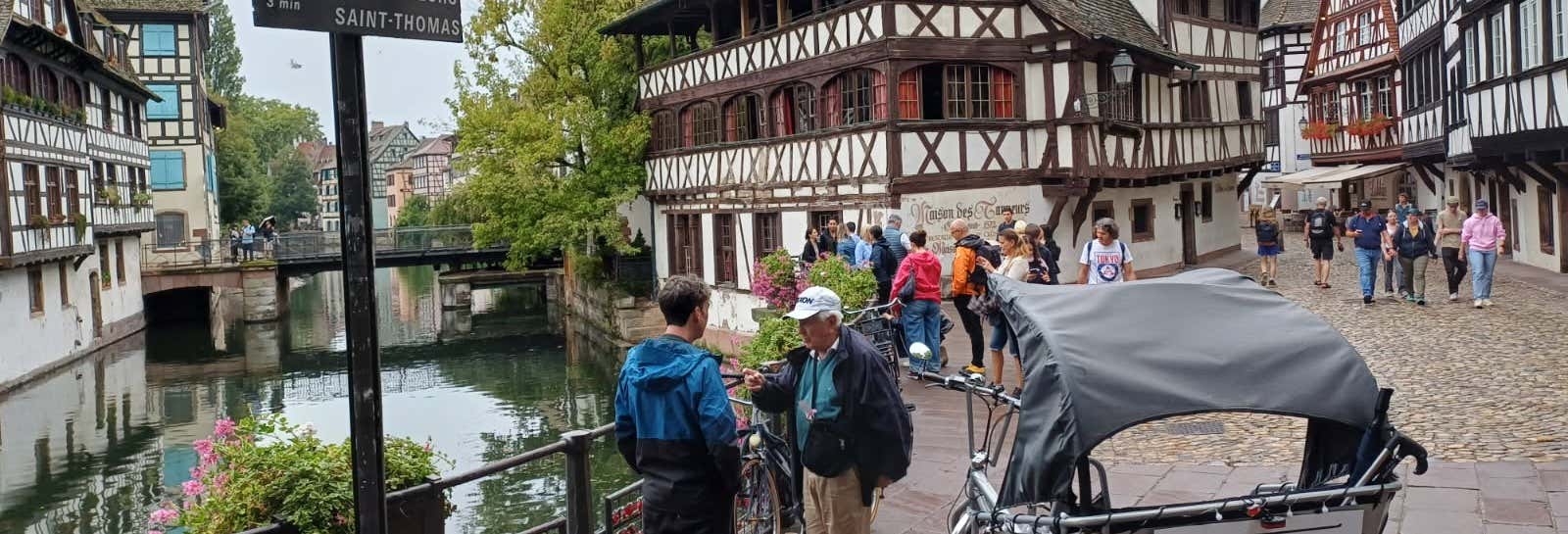 Tour privado en bicitaxi por Estrasburgo