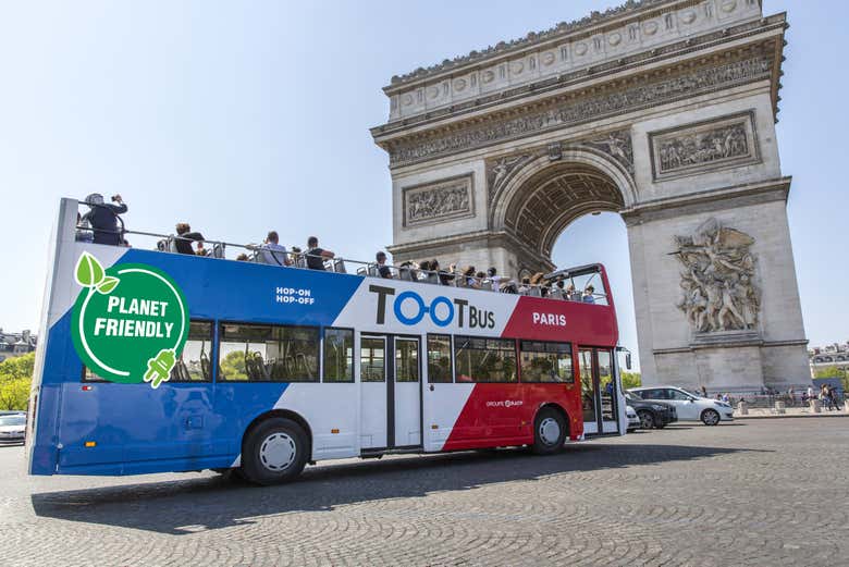 Tour panorámico en el autobús sostenible Tootbus