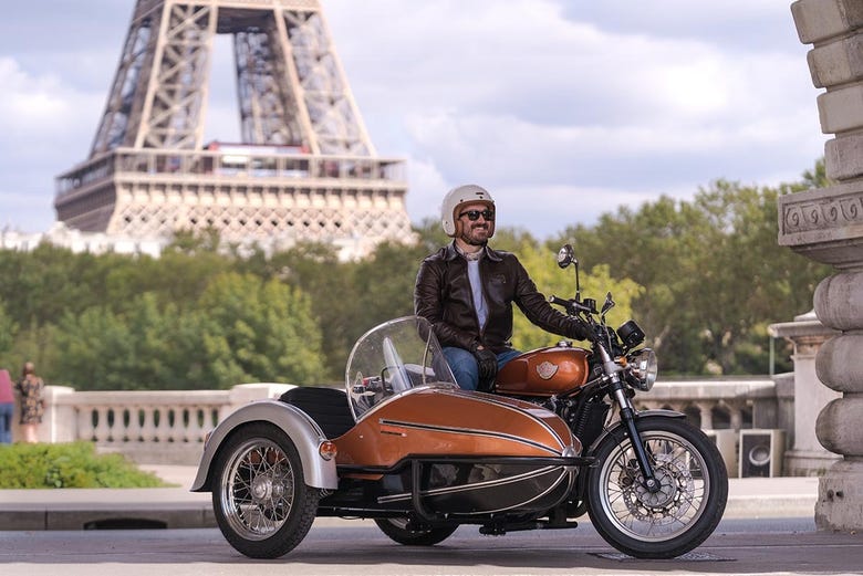 Tour en sidecar por París