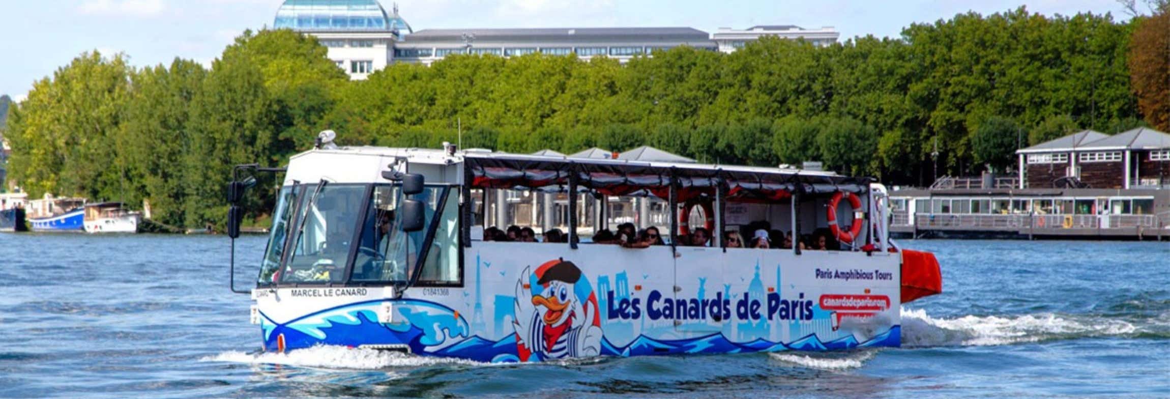 Tour di Parigi in autobus anfibio