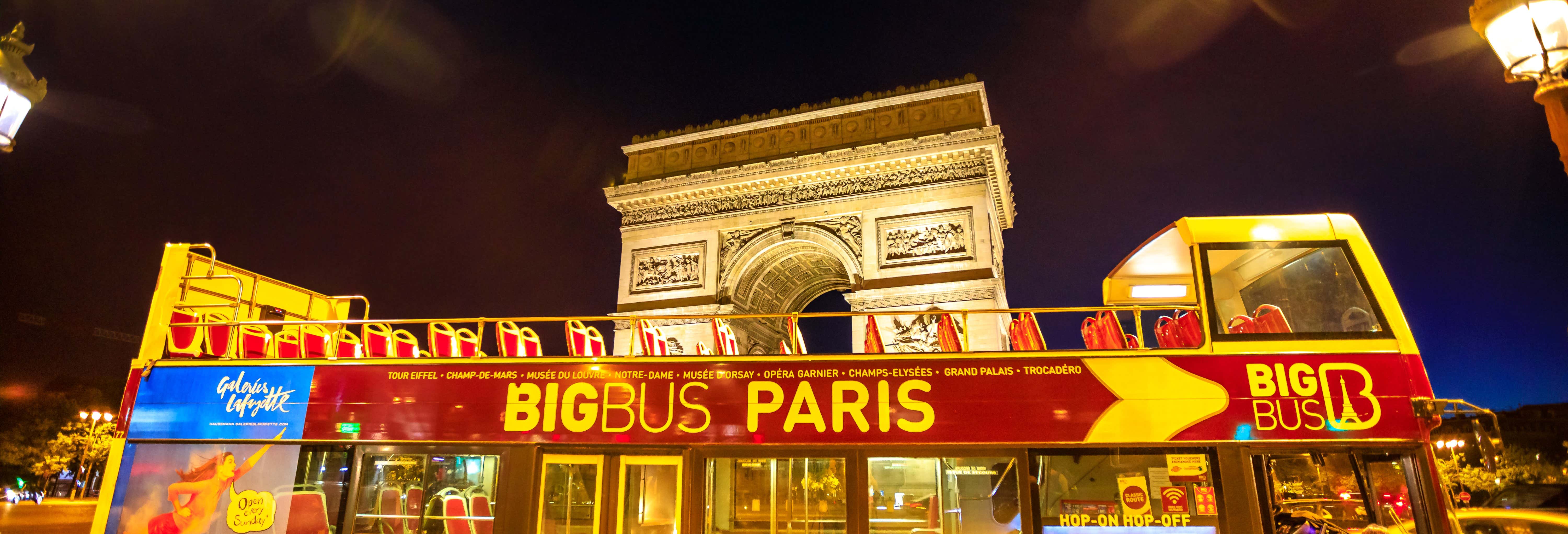 Paris Open-Top Big Bus Evening Tour