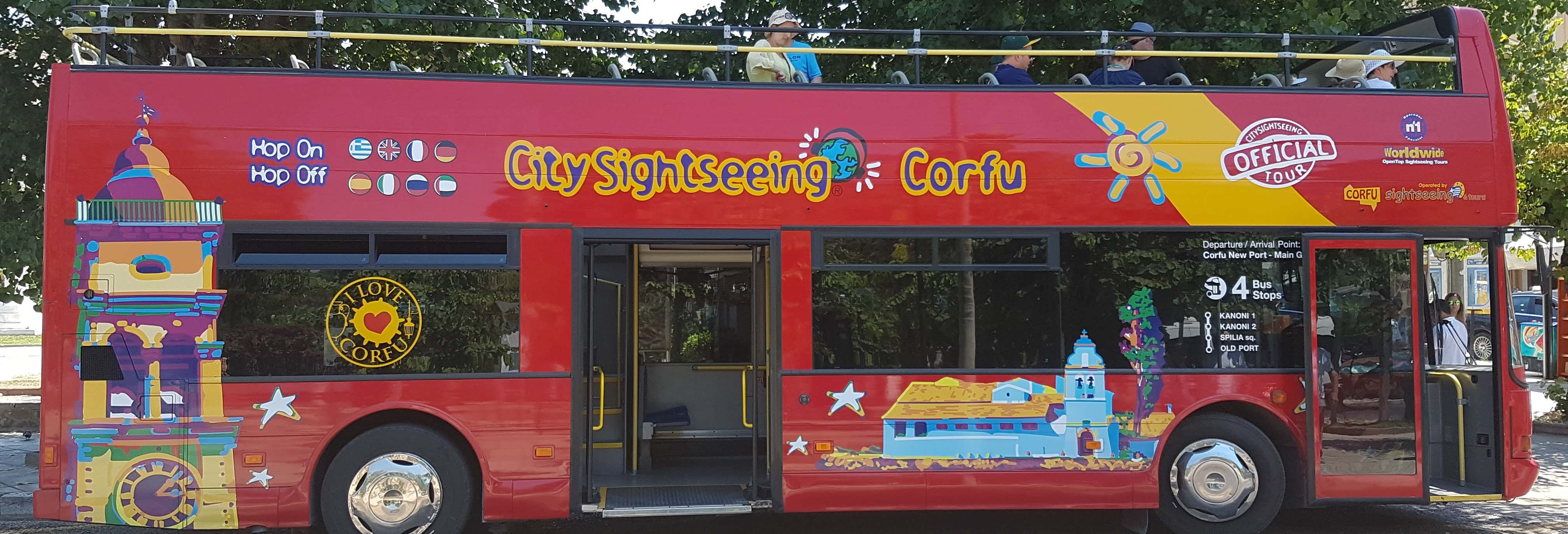 Autobus turistico di Corfù