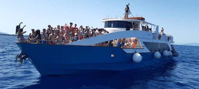 Festa in barca sulla Laguna Blu