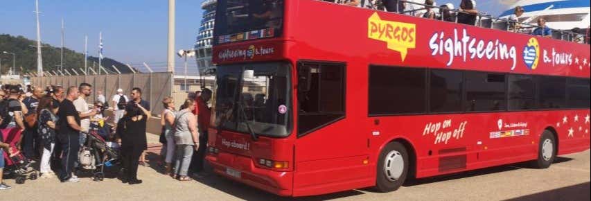 Autobus turistico fra Katakolo e Pyrgos