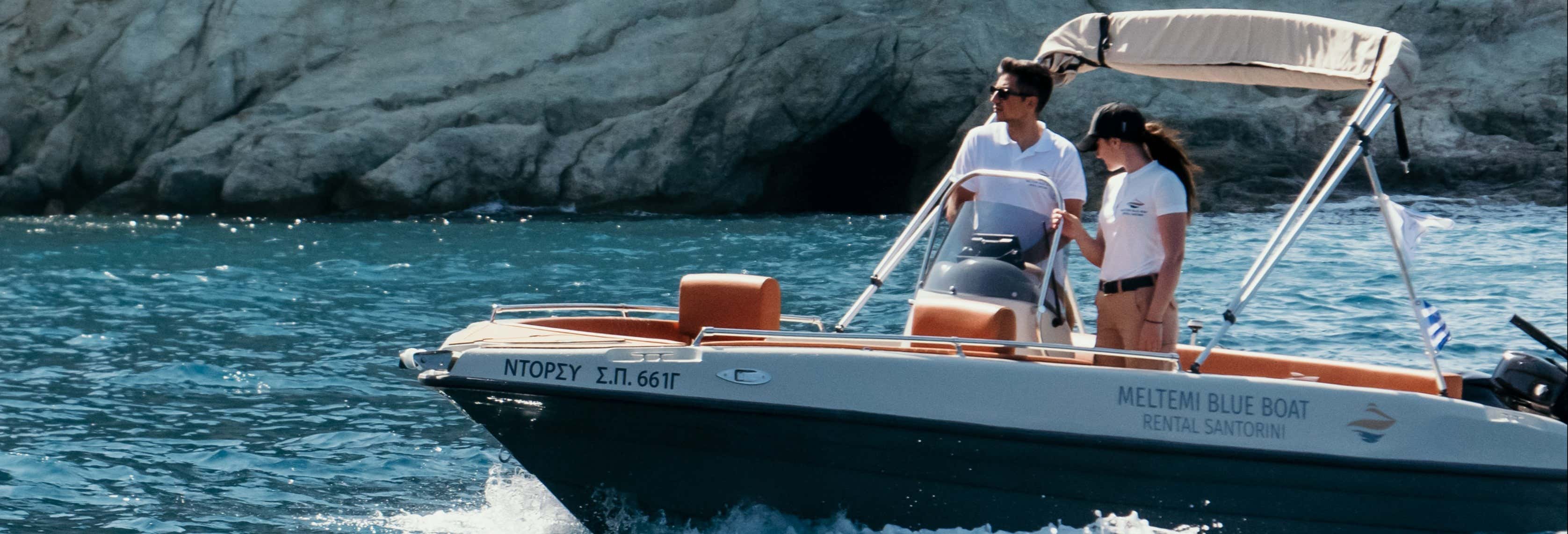 Noleggio di barca a Santorini