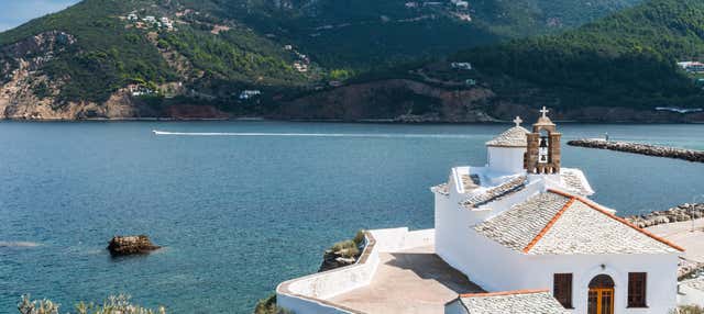 Tour di Skopelos, Pyrgos e spiaggia Panormos