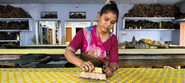 Laboratorio di stampa tradizionale a Jaipur