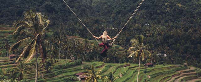 Entrada al parque de columpios Bali Swing