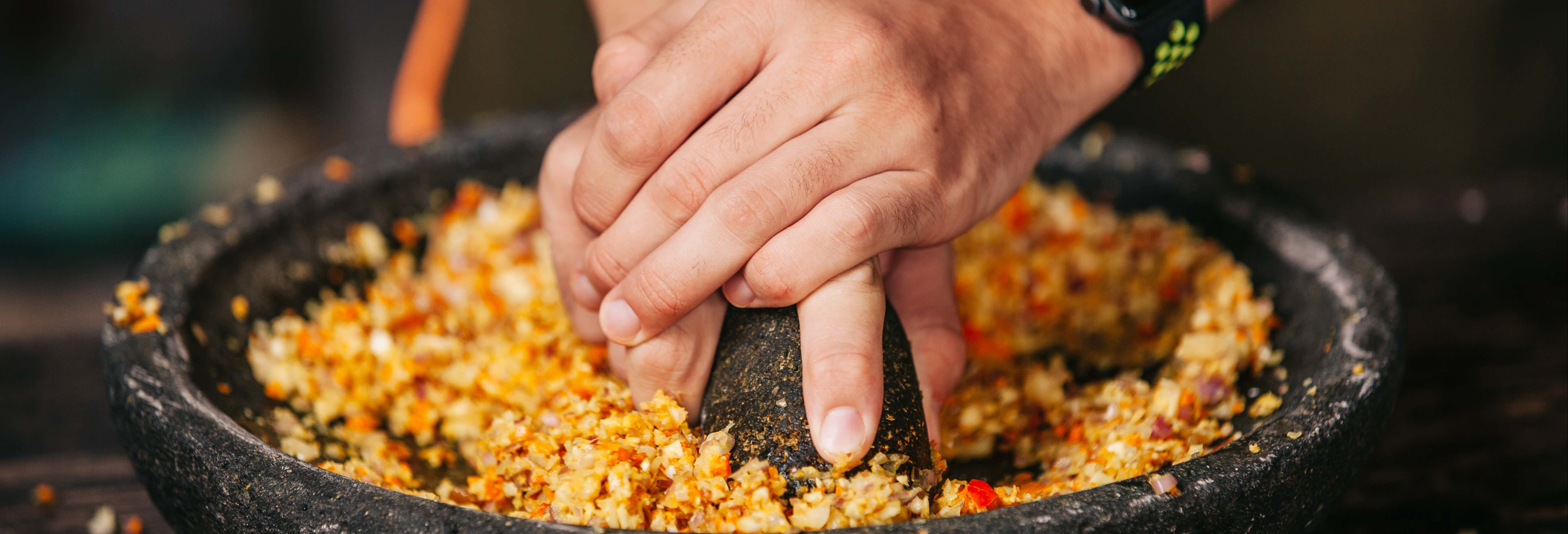 Aula de cozinha balinesa