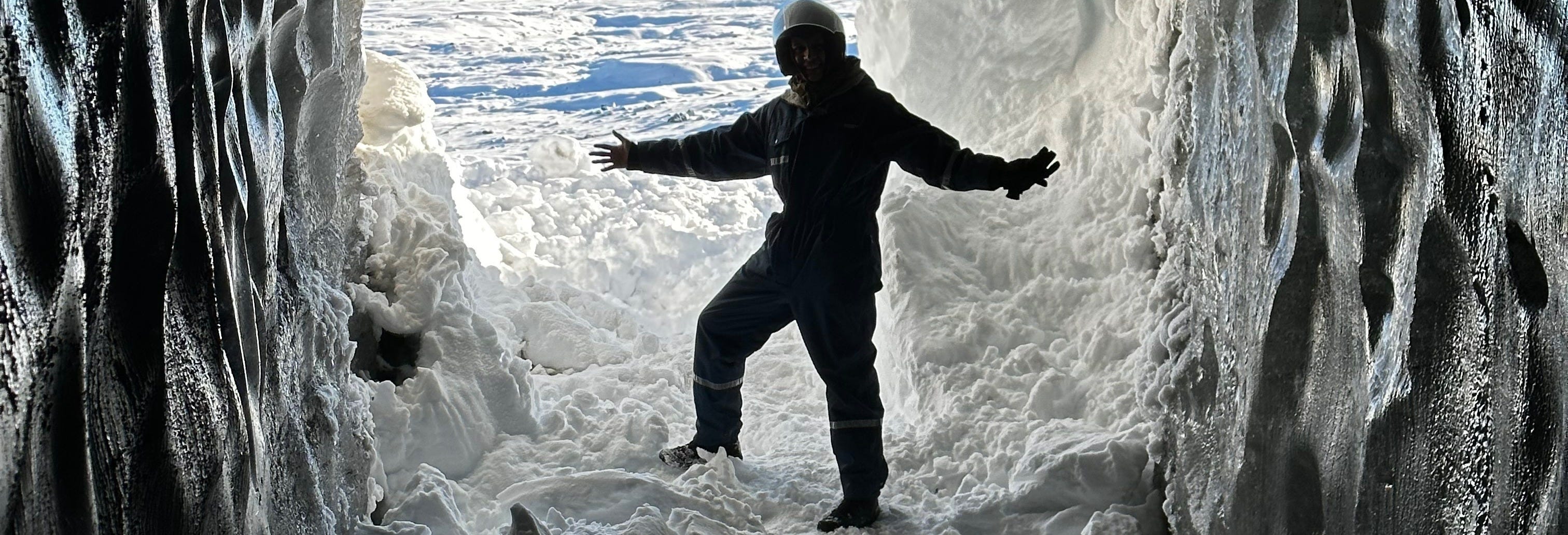 Glacier Ice Cave & Snowmobile Tour