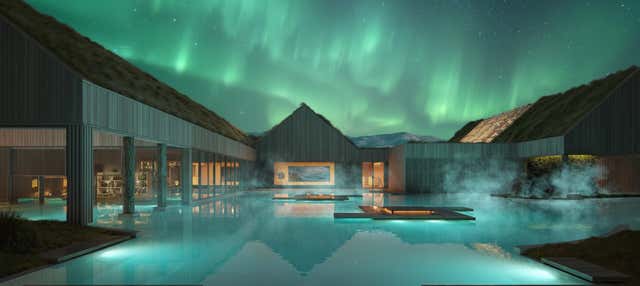 Entrada a las aguas termales Reykjaböð + Transporte