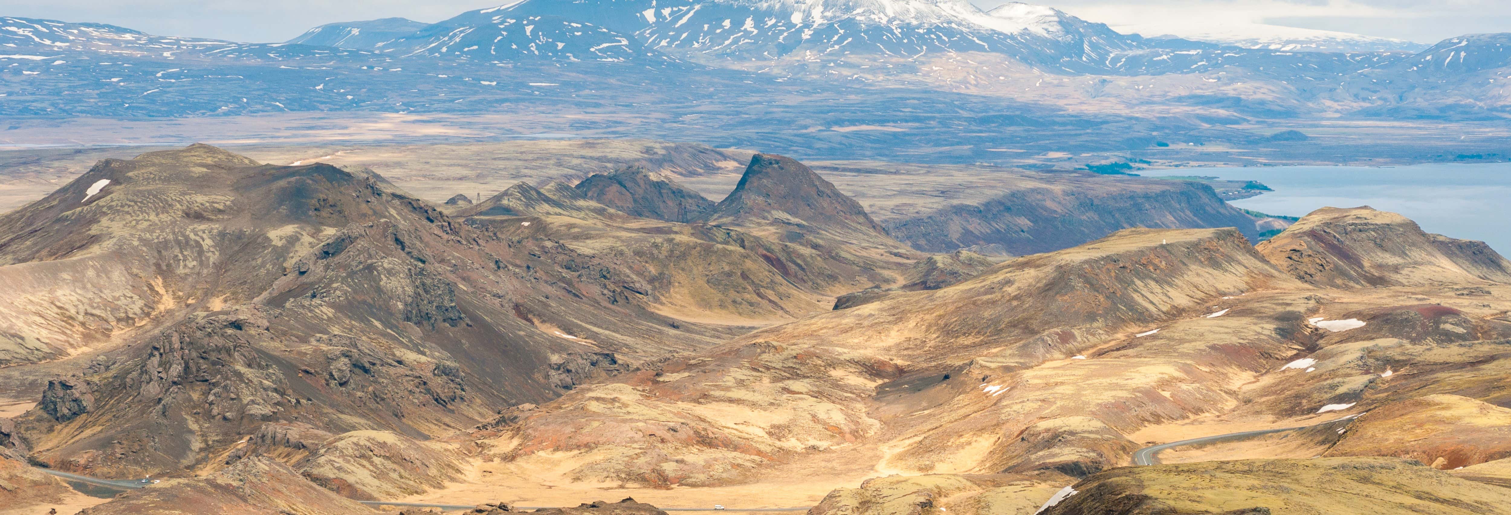 Escursione in elicottero nell'area geotermica di Hengill