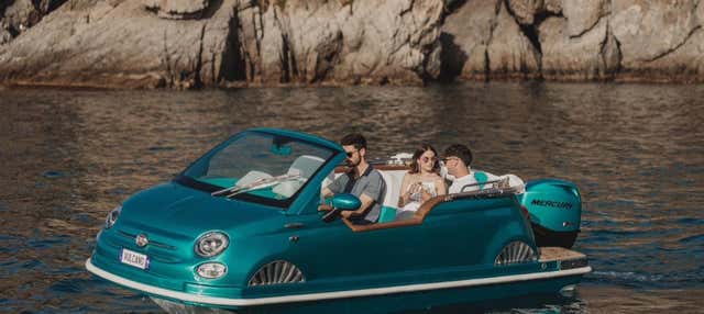 Giro privato in barca Fiat 500