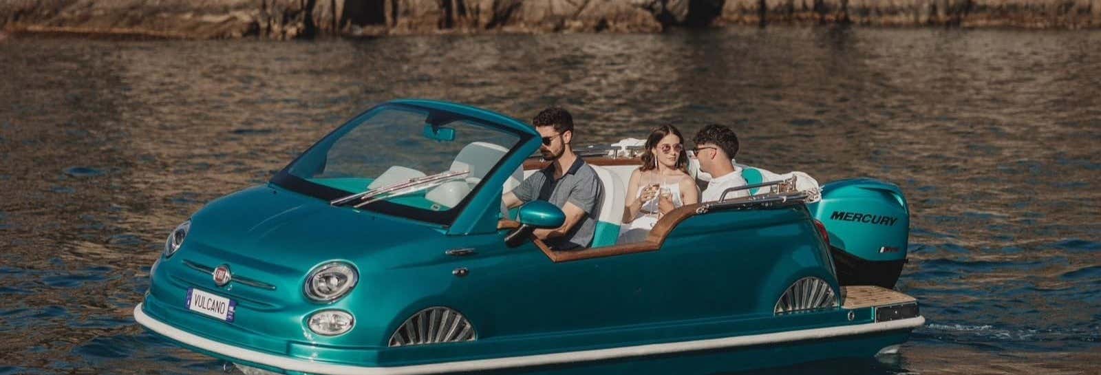 Giro privato in barca Fiat 500