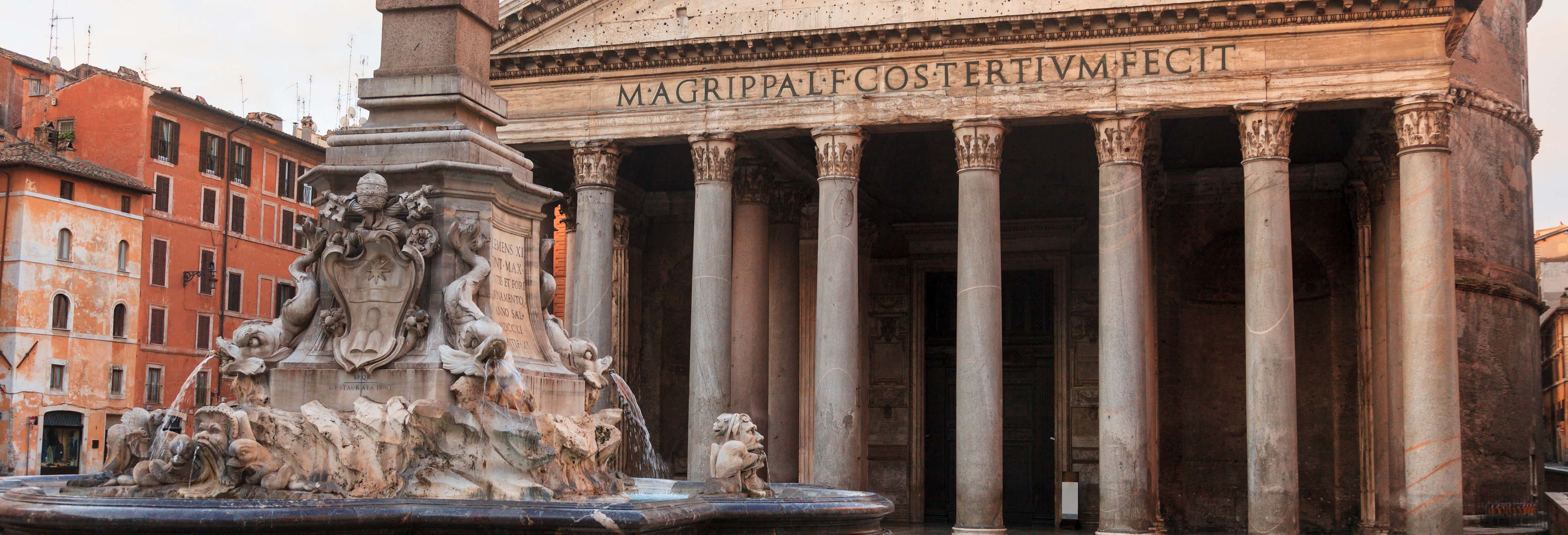 Biglietti saltafila per il Pantheon + Autobus turistico di Roma