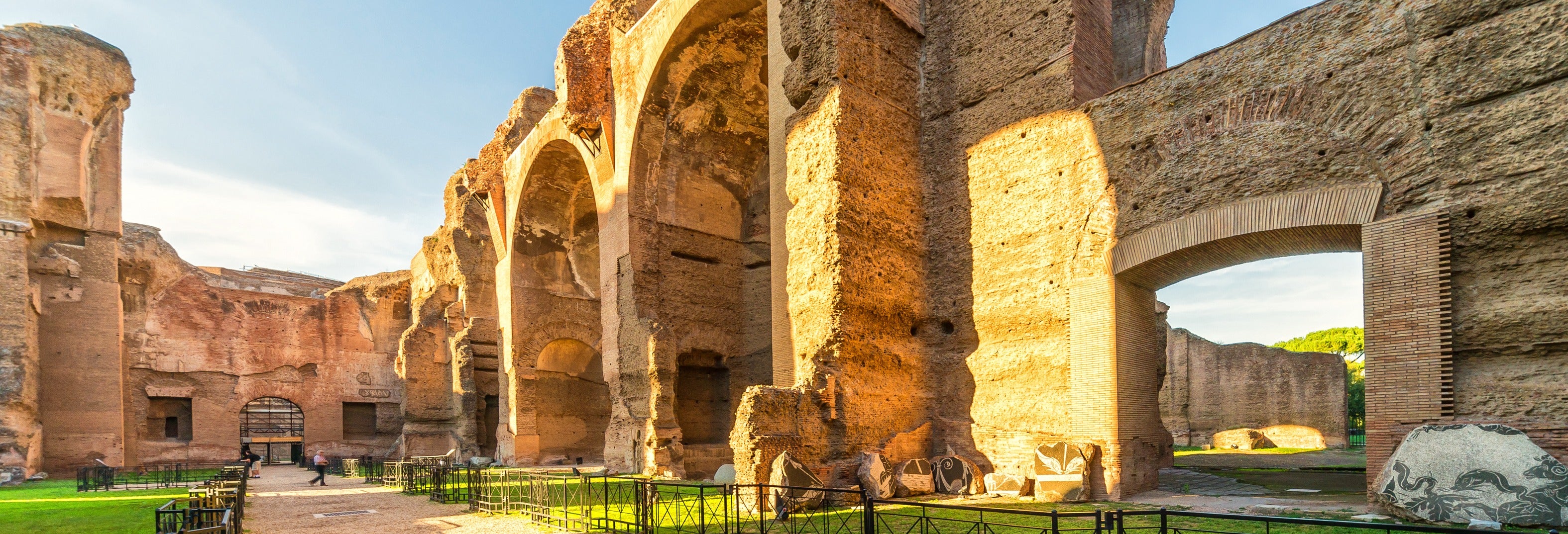 Visita guiada pelas termas de Caracalla