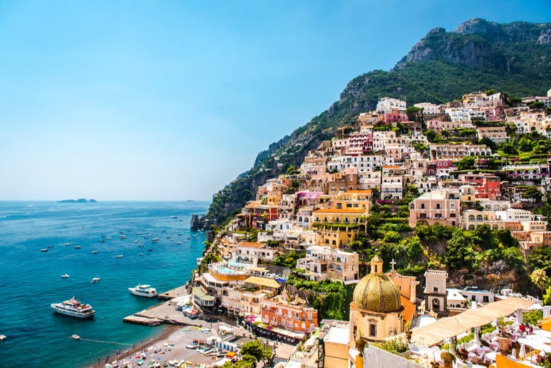 Escursione ad Amalfi e Positano in barca da Torre del Greco