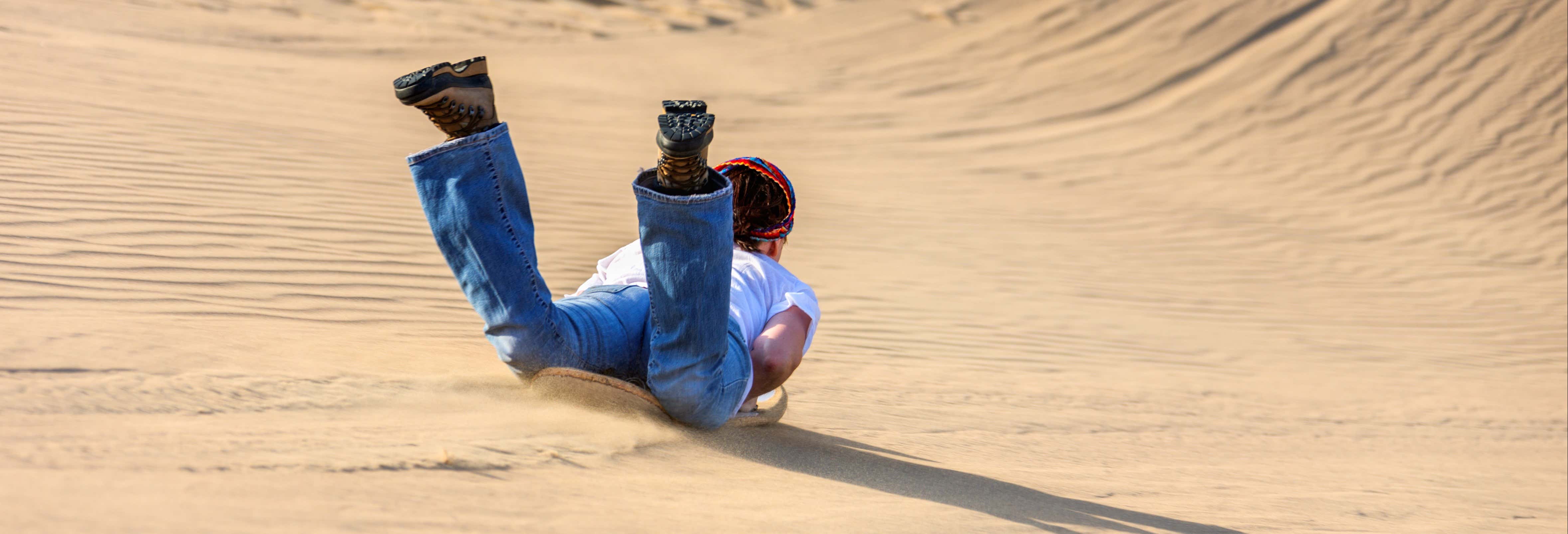 Sandboarding sulle dune di Tifnit