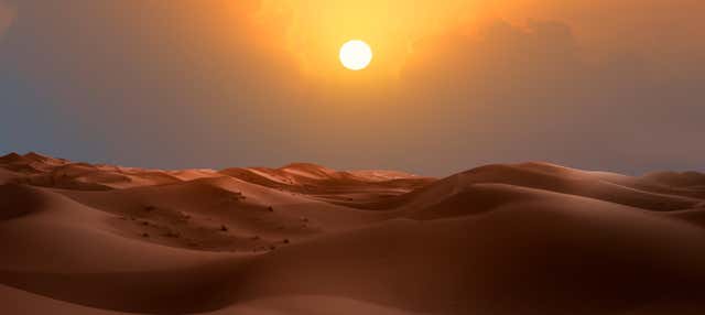 Alba o tramonto nel deserto di Merzouga