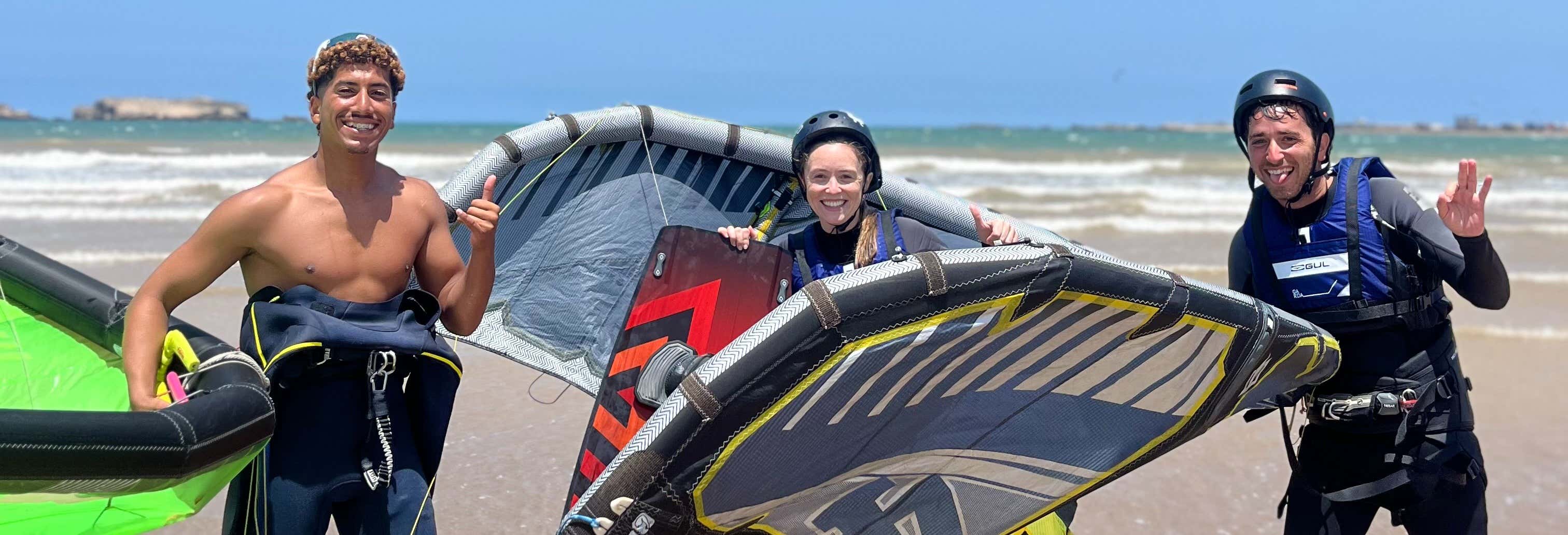 Lezione di kitesurf a Essaouira