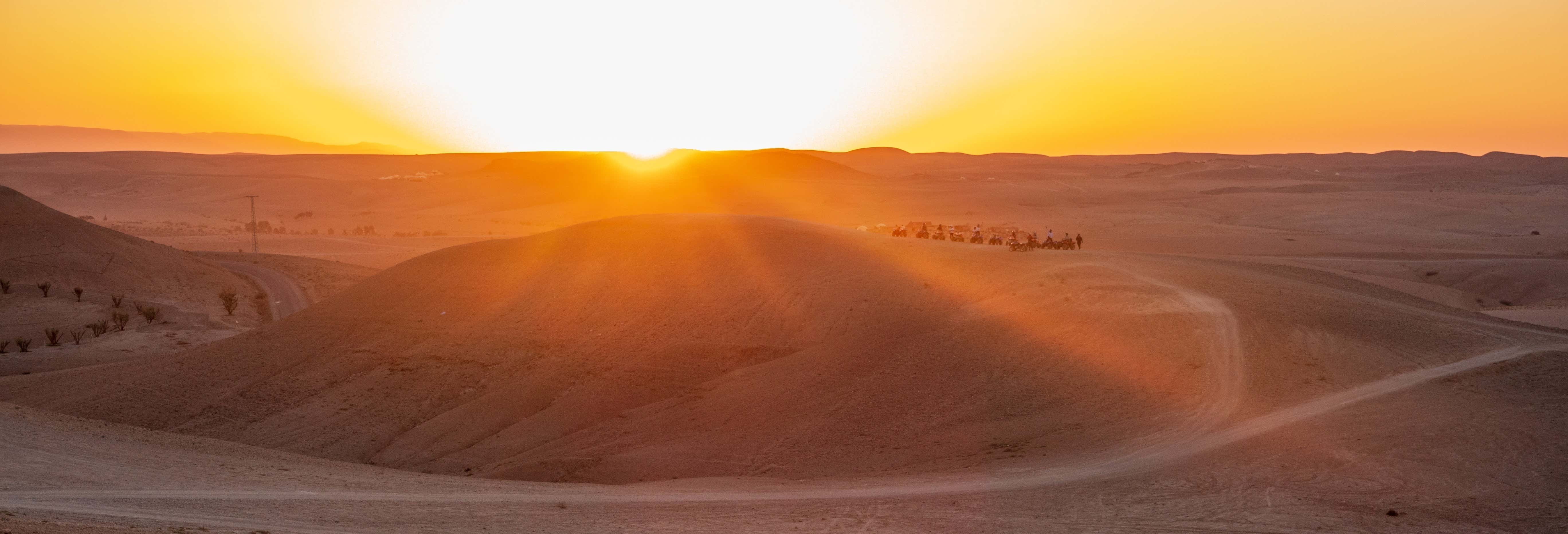 Alba nel deserto di Agafay