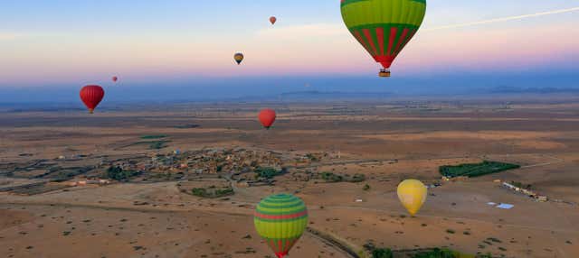 Giro in mongolfiera nel nord di Marrakech