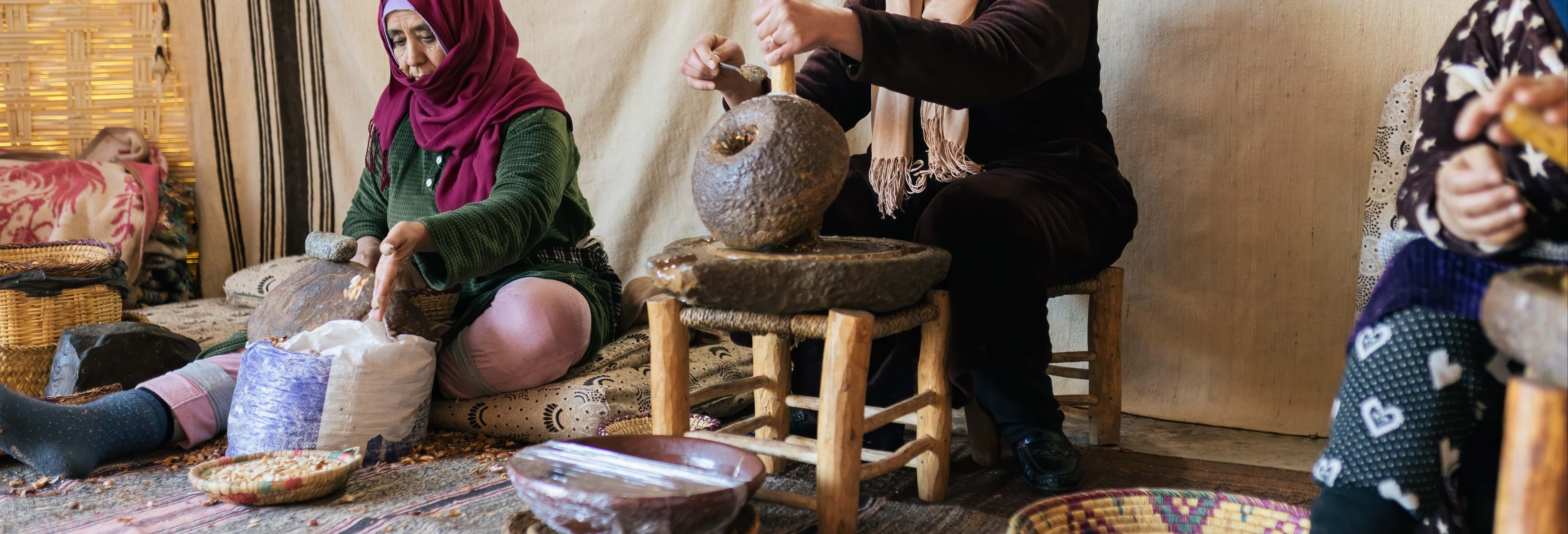 Taller de aceite de argán en Marrakech