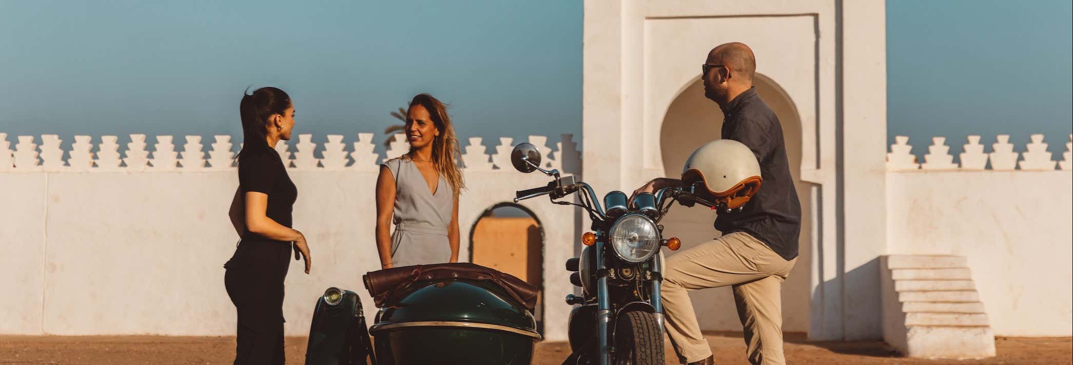 Tour privato di Marrakech in moto con sidecar