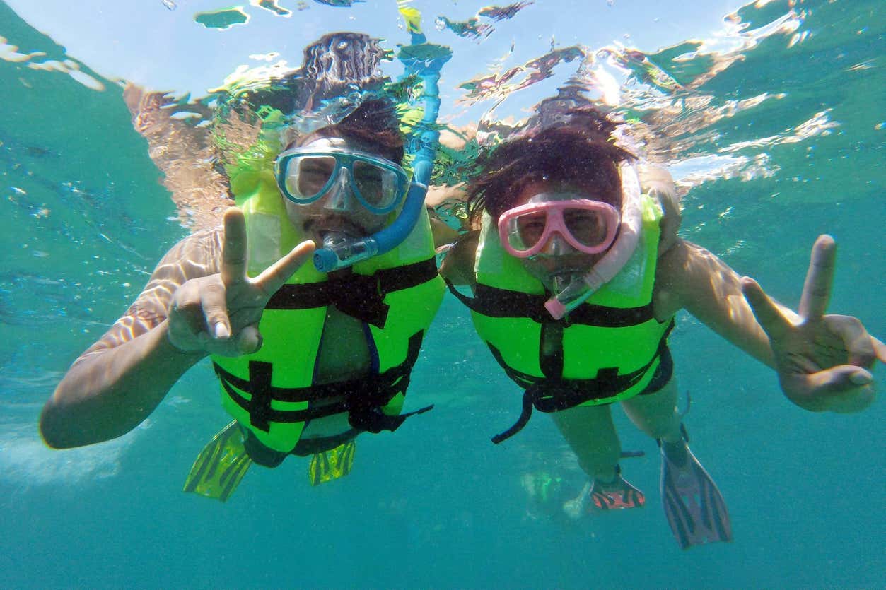 Snorkel en la bahía de Acapulco