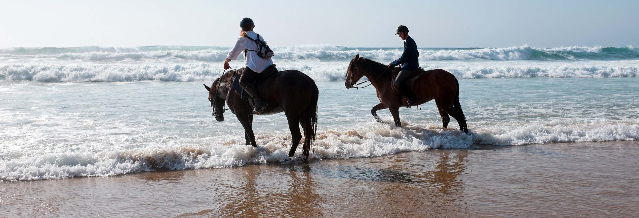 Passeggiata a cavallo sulla spiaggia di Bonfil