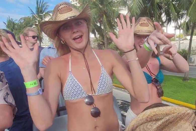Autobús de fiesta por Cancún