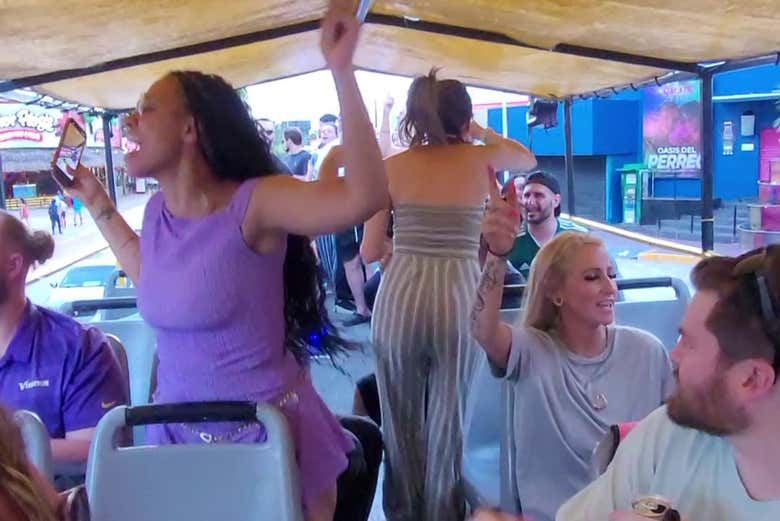 Autobús de fiesta por Cancún