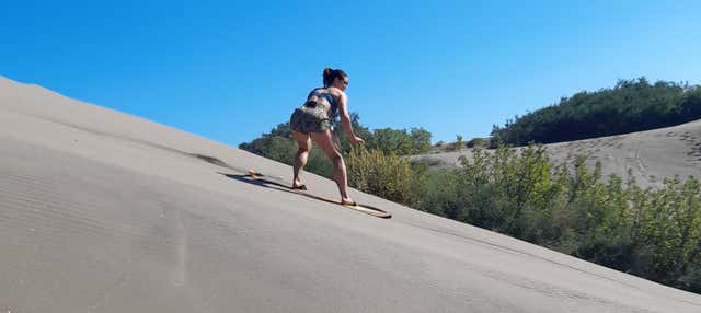 Sandboarding sulla spiaggia di El Mogote