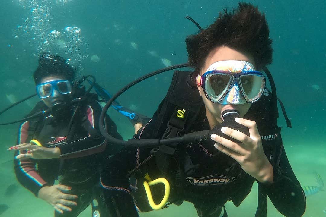 Bautismo de buceo en Los Cabos