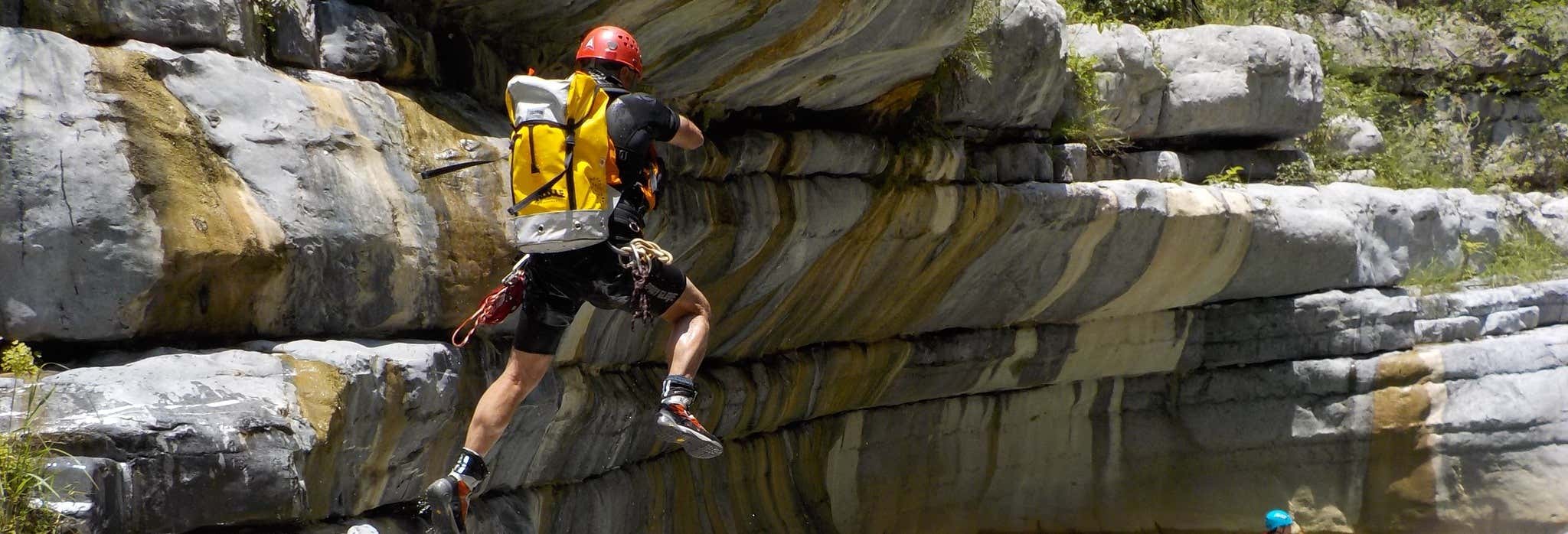 Barranquismo en el cañón de Matacanes