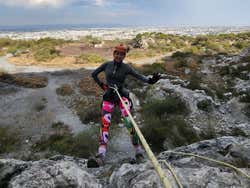 Rápel en el Cerro del Topo Chico