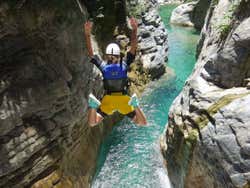 Barranquismo en el cañón de Matacanes