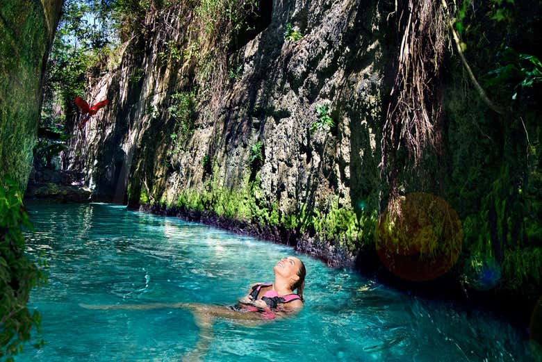 Taking a refreshing dip - Taking a refreshing dip